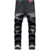 Men's Straight Ripped Fit  Dark gray Jeans